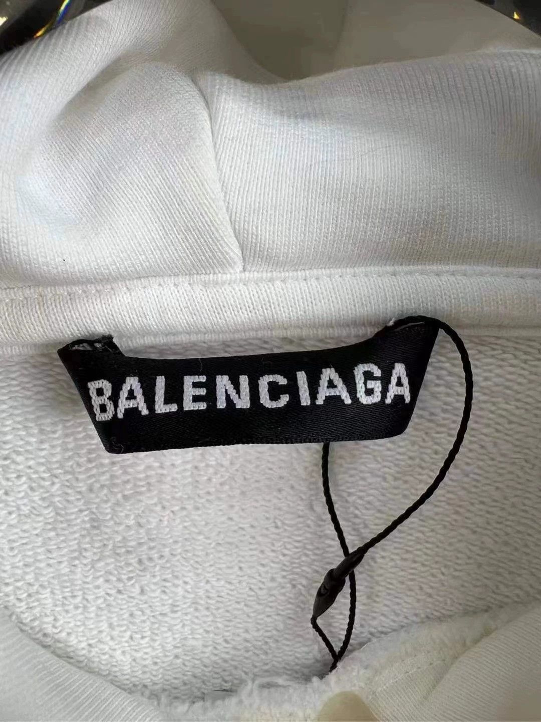 Balenciaga BALENCIAGA White Logo Hoodie S - dmc Size US S / EU 44-46 / 1 - 4 Thumbnail