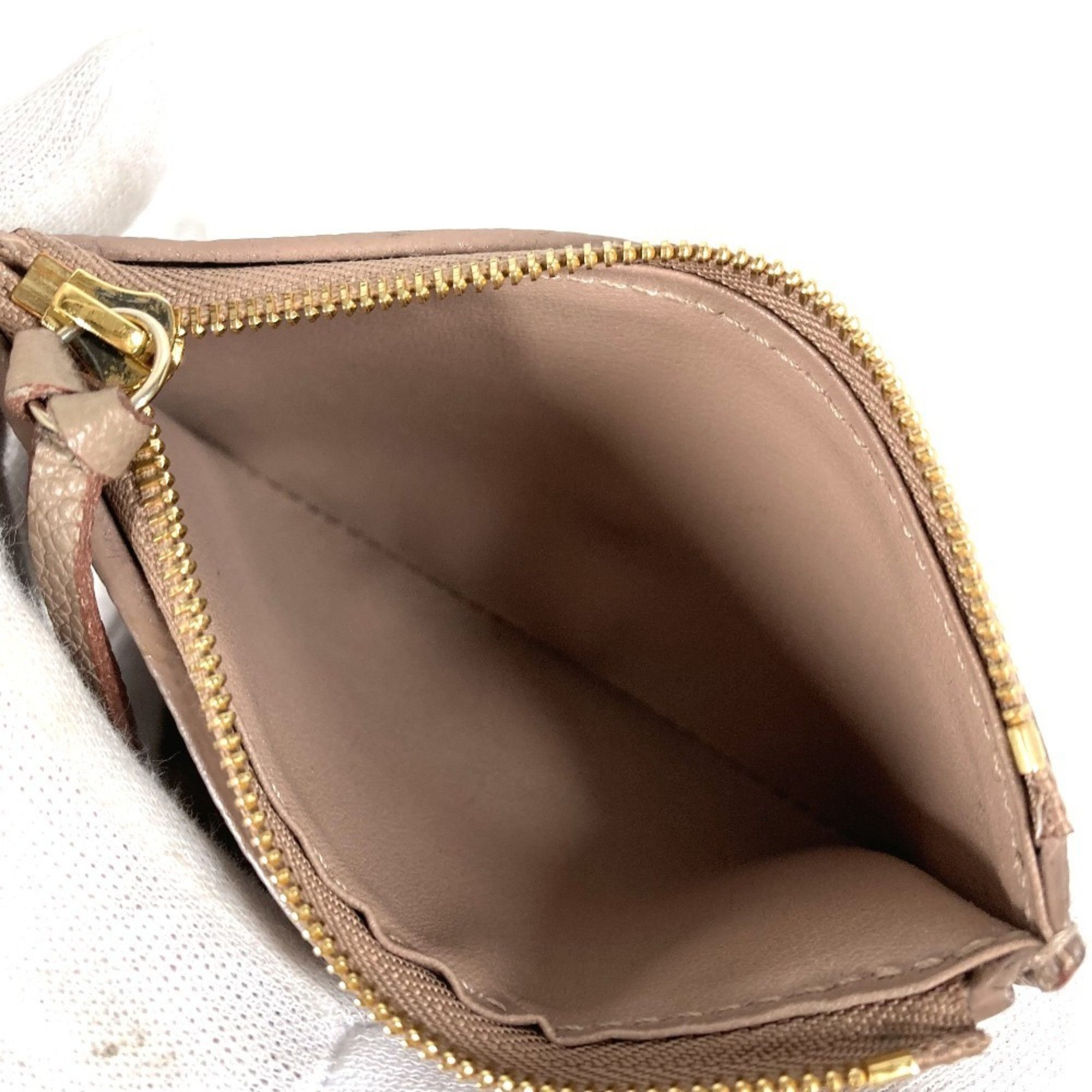 Louis Vuitton LOUIS VUITTON M63529 Monogram Empreinte Portefeuille Victorine Compact Wallet, Tri-fold Leather, Unisex, Vison Beige Size ONE SIZE - 11 Thumbnail