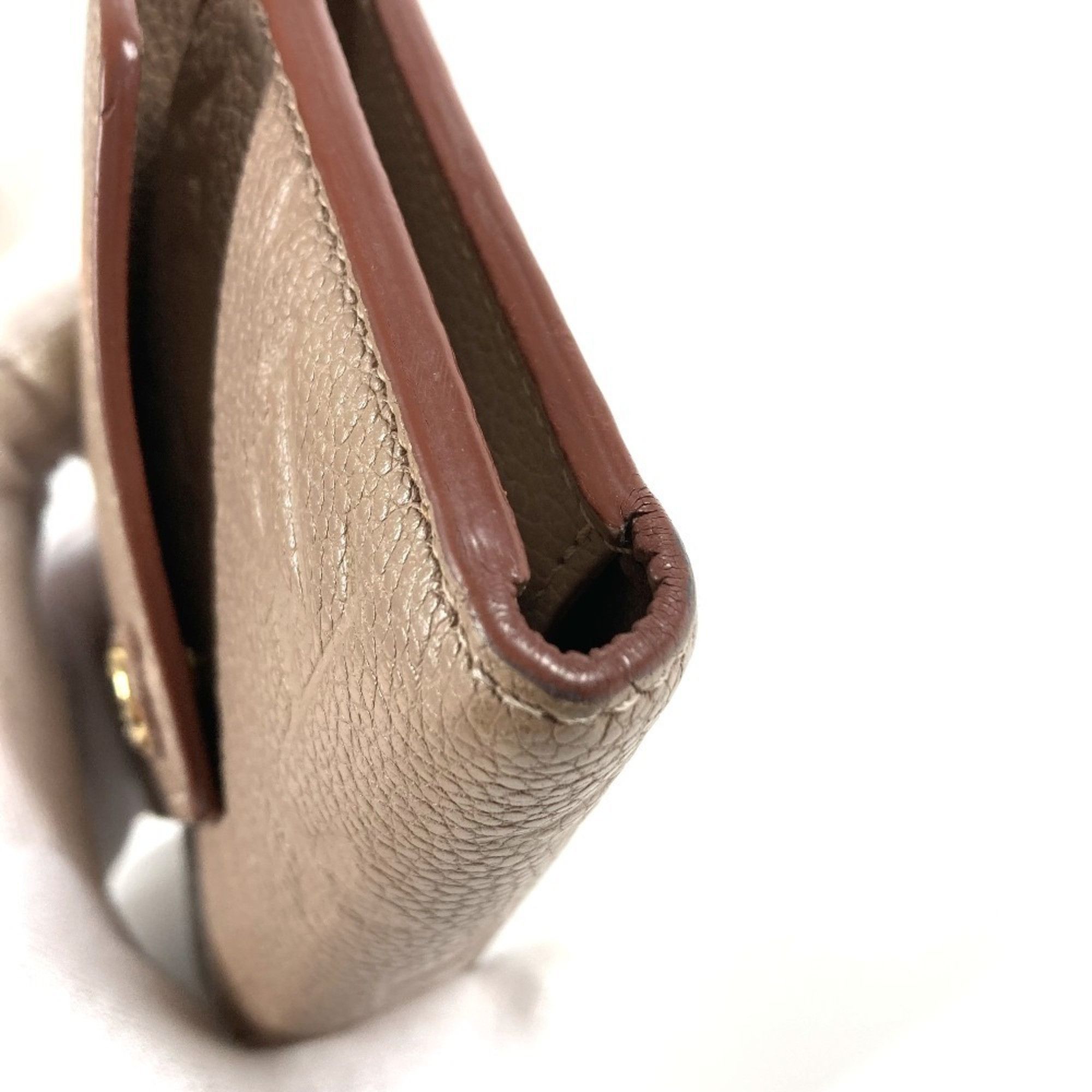 Louis Vuitton LOUIS VUITTON M63529 Monogram Empreinte Portefeuille Victorine Compact Wallet, Tri-fold Leather, Unisex, Vison Beige Size ONE SIZE - 7 Thumbnail
