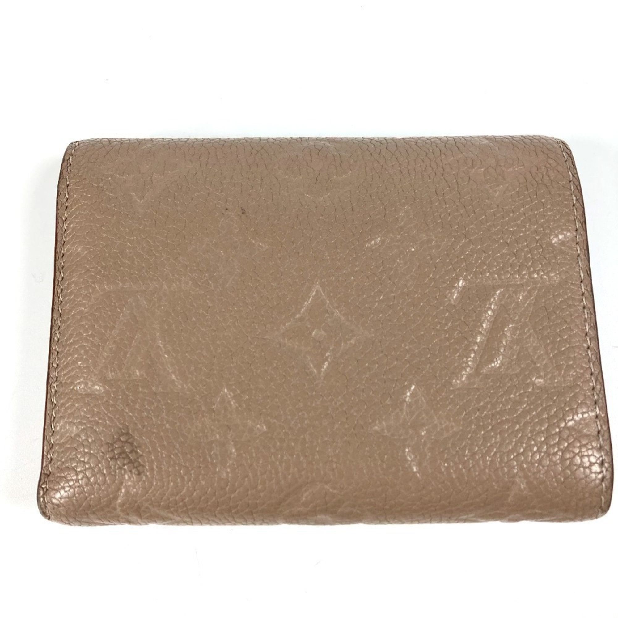 Louis Vuitton LOUIS VUITTON M63529 Monogram Empreinte Portefeuille Victorine Compact Wallet, Tri-fold Leather, Unisex, Vison Beige Size ONE SIZE - 2 Thumbnail