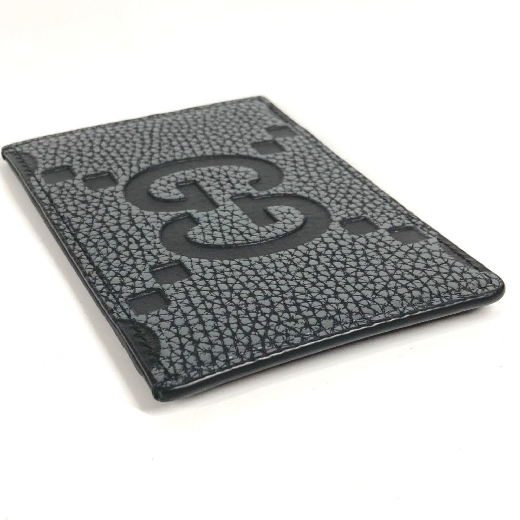 Gucci GUCCI 812681 AAECE Card Case with Logo and Maxi GG Design, Unisex Gray, for Business Cards, Passes, More Size ONE SIZE - 3 Thumbnail