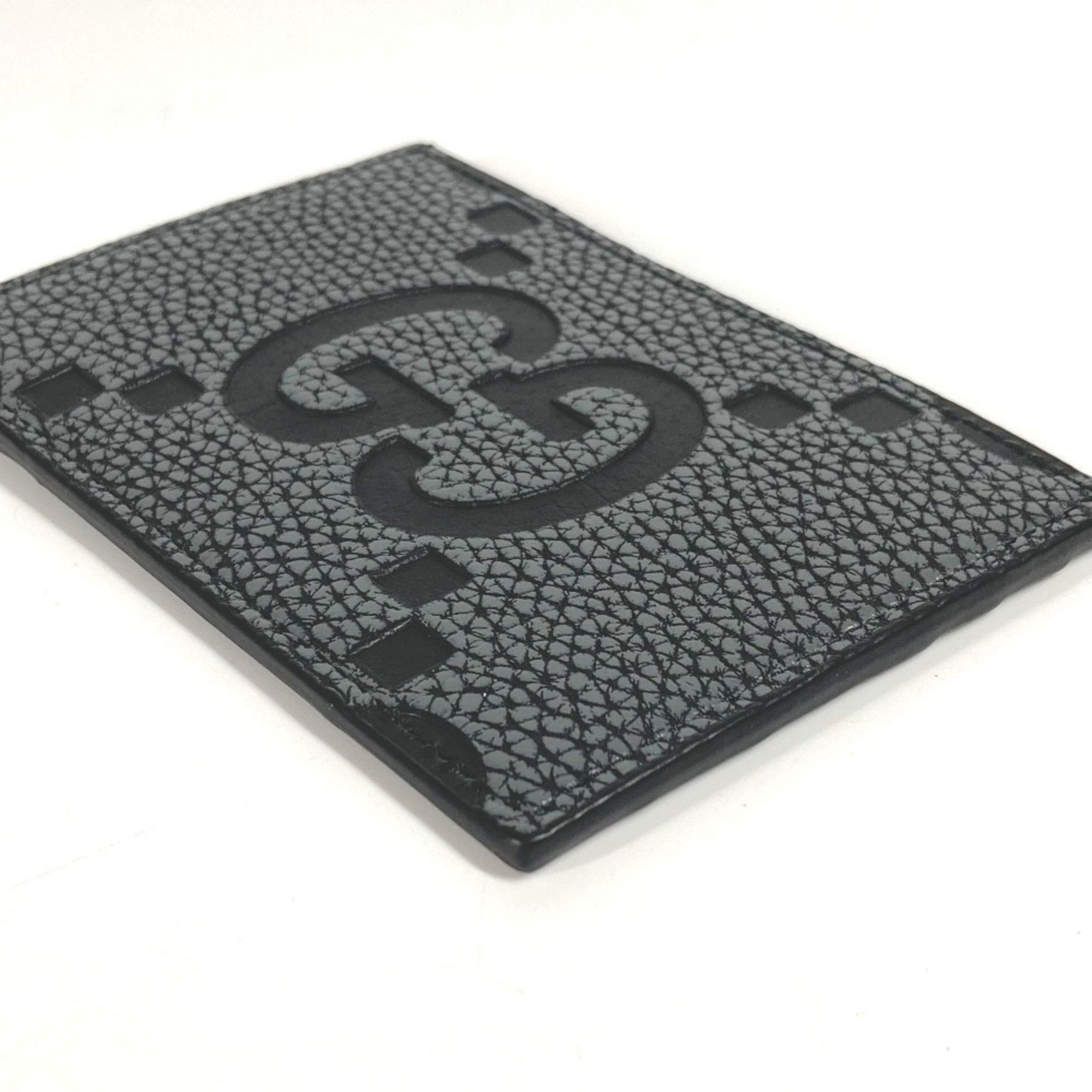 Gucci GUCCI 812681 AAECE Card Case with Logo and Maxi GG Design, Unisex Gray, for Business Cards, Passes, More Size ONE SIZE - 5 Thumbnail