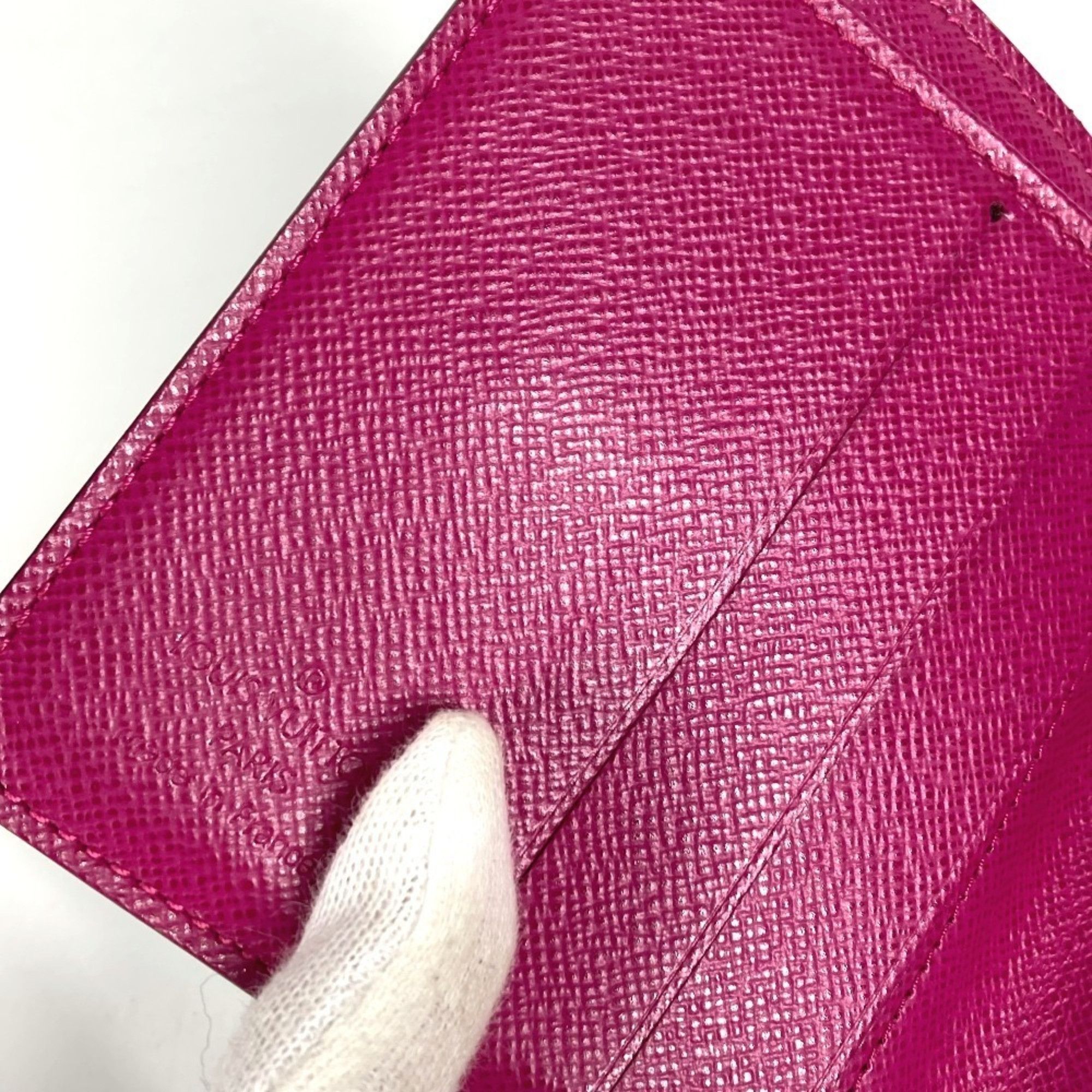 Louis Vuitton LOUIS VUITTON M95188 Monogram Perforated Compact Zip Wallet, Bi-fold Canvas, Women's, Fuchsia Pink Size ONE SIZE - 10 Thumbnail