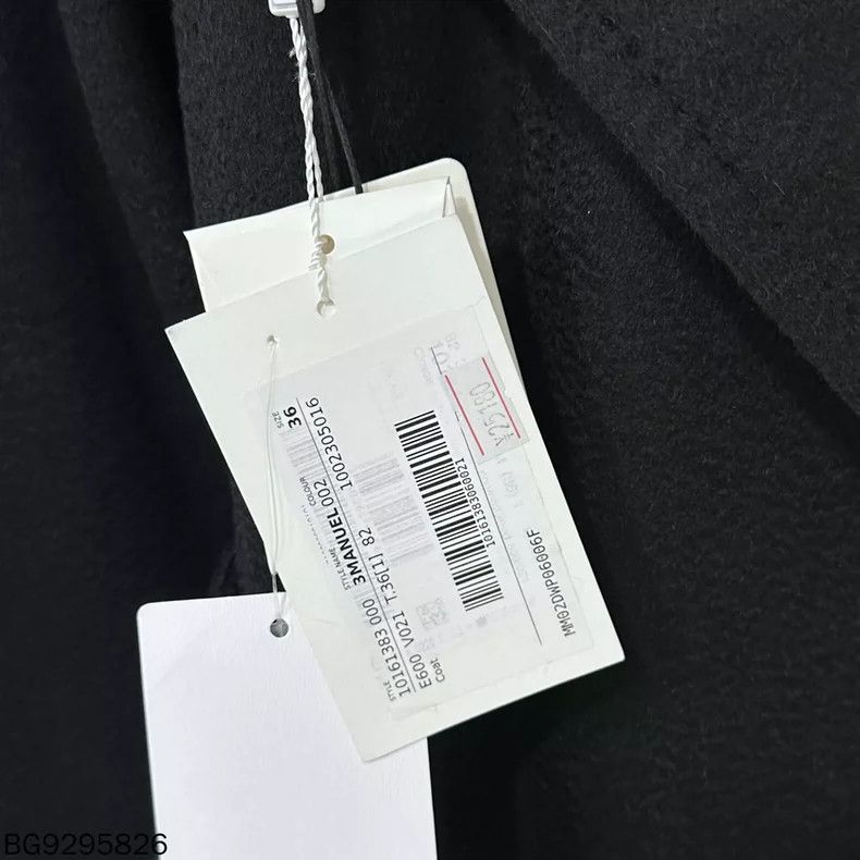 Max Mara MaxMara Manuela Black Long Coat Size S / US 4 / IT 40 - 5 Thumbnail