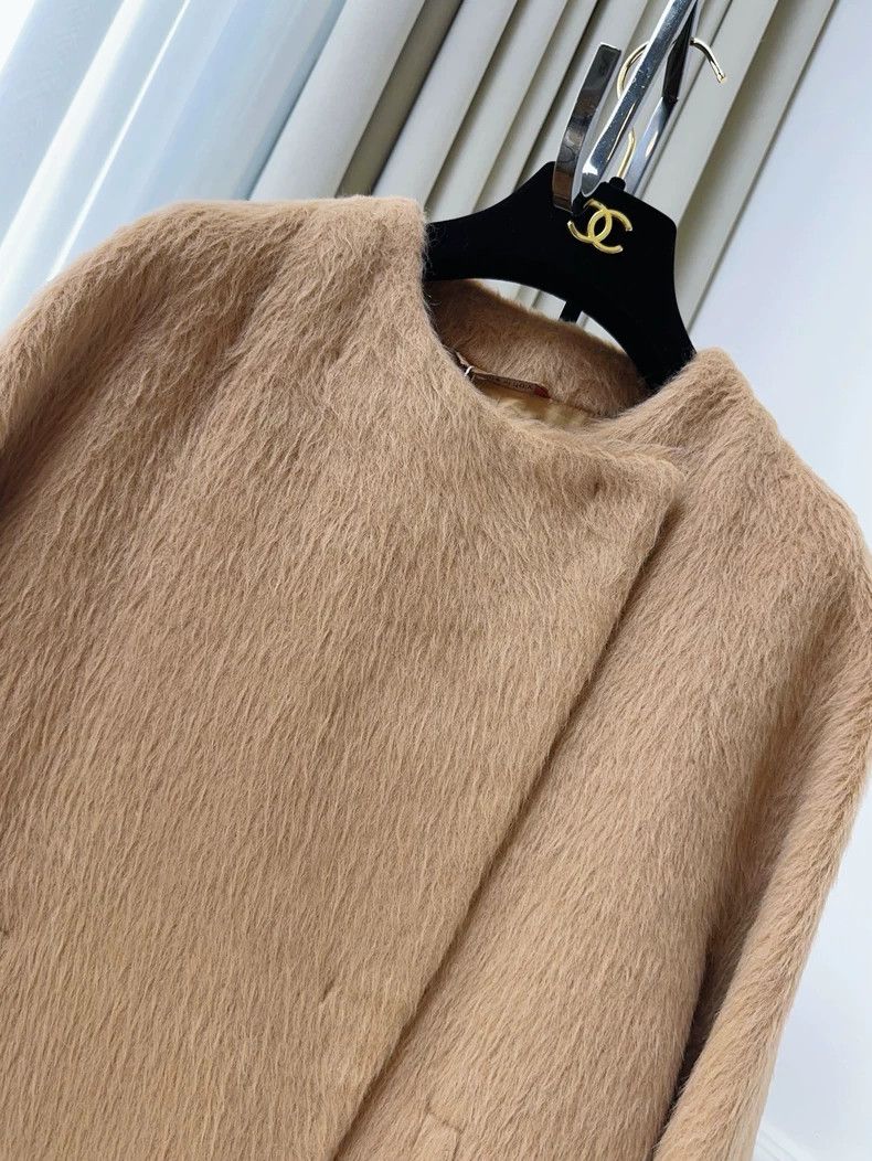 Max Mara MaxMara Studio Alpaca Wool Short Coat Size M / US 6-8 / IT 42-44 - 3 Thumbnail