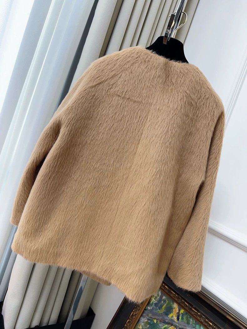 Max Mara MaxMara Studio Alpaca Wool Short Coat Size M / US 6-8 / IT 42-44 - 2 Thumbnail