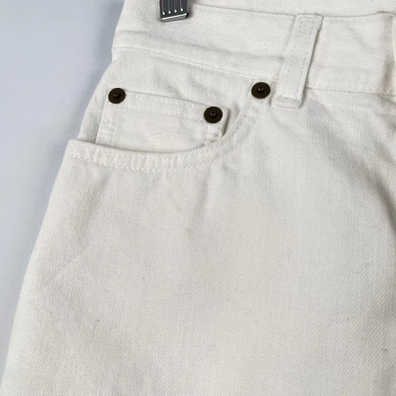 Yves Saint Laurent Saint Laurent White Summer Women's Shorts 0089 Size 22" - 3 Thumbnail