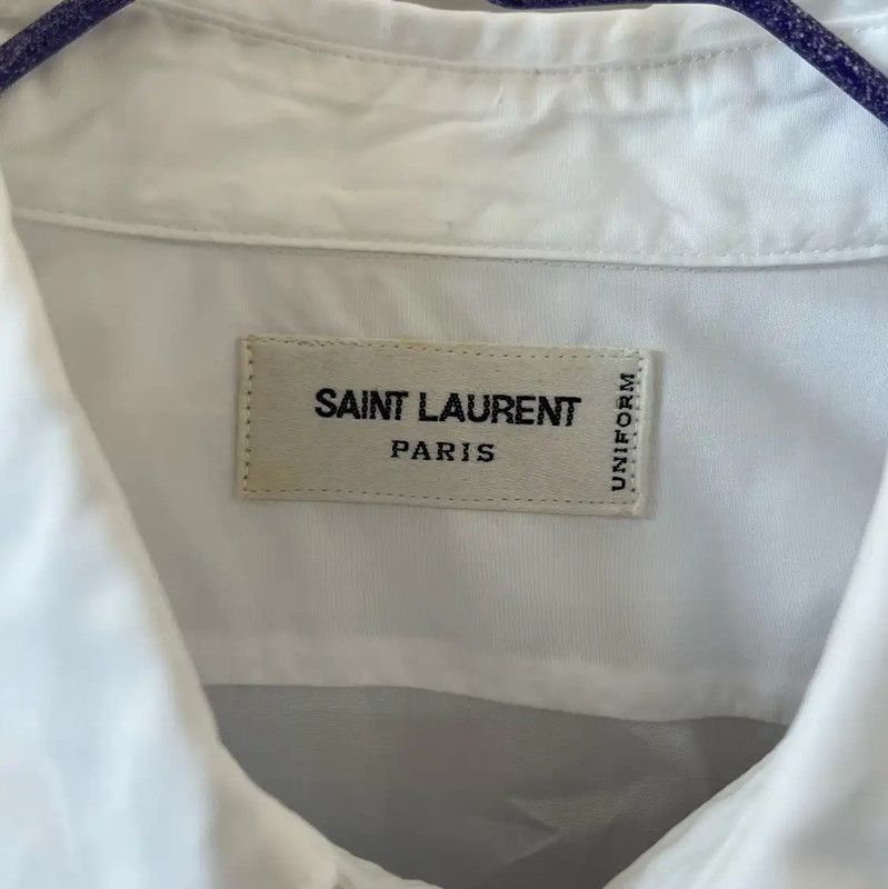 Yves Saint Laurent Saint Laurent White Cotton Women's Shirt 0089 Size ONE SIZE - 3 Thumbnail