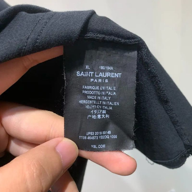 Yves Saint Laurent Saint Laurent Black Women's T-Shirt 0089 Size XL / US 12-14 / IT 48-50 - 4 Thumbnail