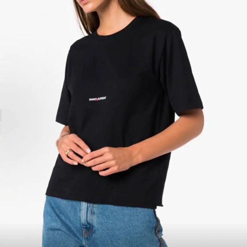 Yves Saint Laurent Saint Laurent Black Women's T-Shirt 0089 Size XL / US 12-14 / IT 48-50 - 7 Thumbnail