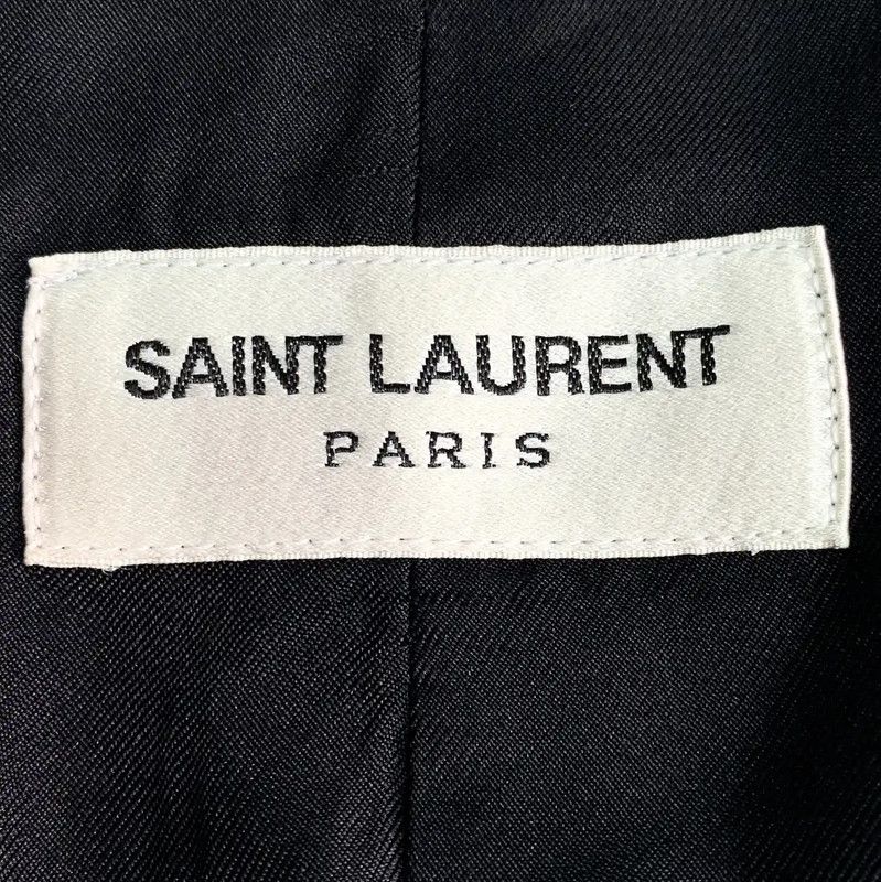 Yves Saint Laurent Saint Laurent Black Wool Women's Jacket 0089 Size XS / US 0-2 / IT 36-38 - 5 Thumbnail