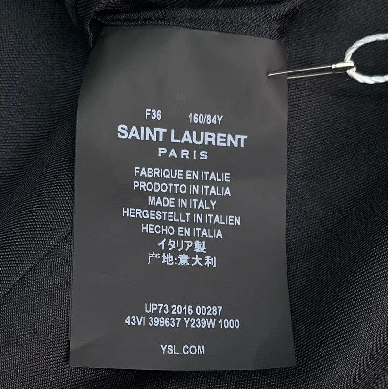 Yves Saint Laurent Saint Laurent Black Wool Women's Jacket 0089 Size XS / US 0-2 / IT 36-38 - 6 Thumbnail
