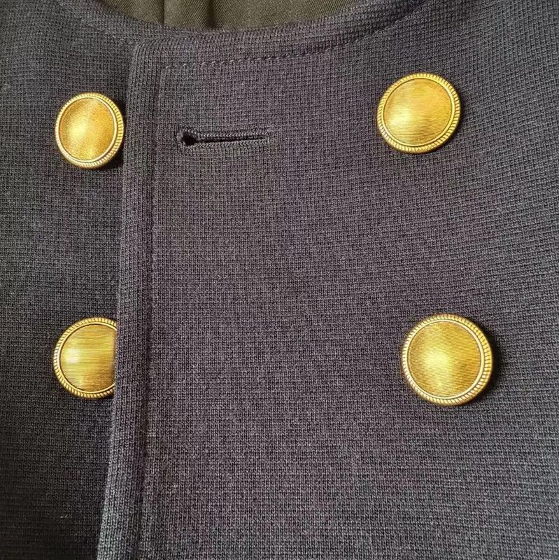 Yves Saint Laurent YSL Navy Wool Women's Coat in XS Size 0089 Size XS / US 0-2 / IT 36-38 - 5 Thumbnail