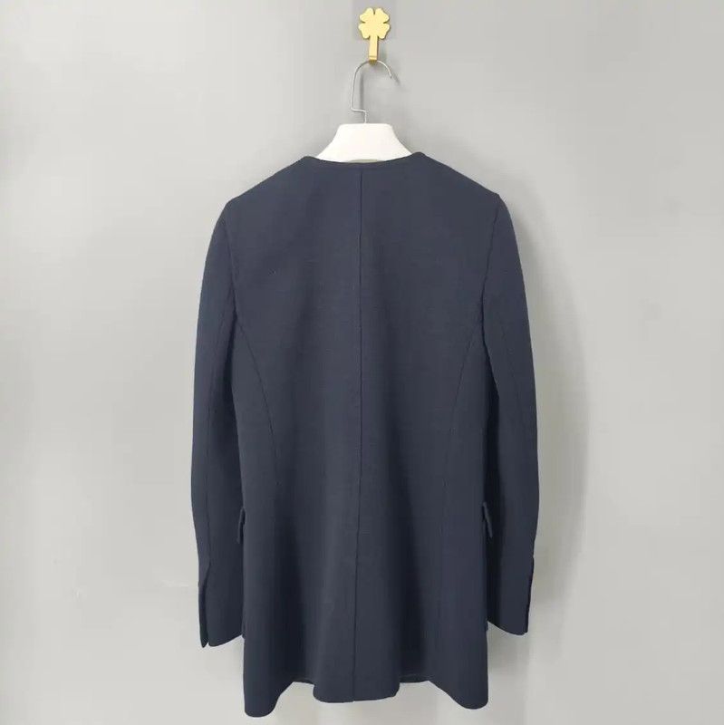 Yves Saint Laurent YSL Navy Wool Women's Coat in XS Size 0089 Size XS / US 0-2 / IT 36-38 - 2 Thumbnail