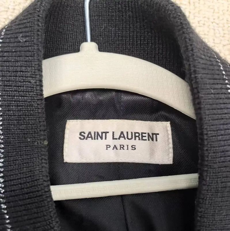 Yves Saint Laurent Saint Laurent Black Cotton Women's Jacket 0089 Size L / US 10 / IT 46 - 3 Thumbnail