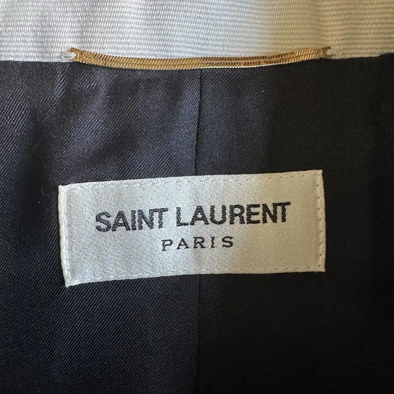 Yves Saint Laurent Saint Laurent Blue Wool Women's Jacket 0089 Size M / US 6-8 / IT 42-44 - 5 Thumbnail