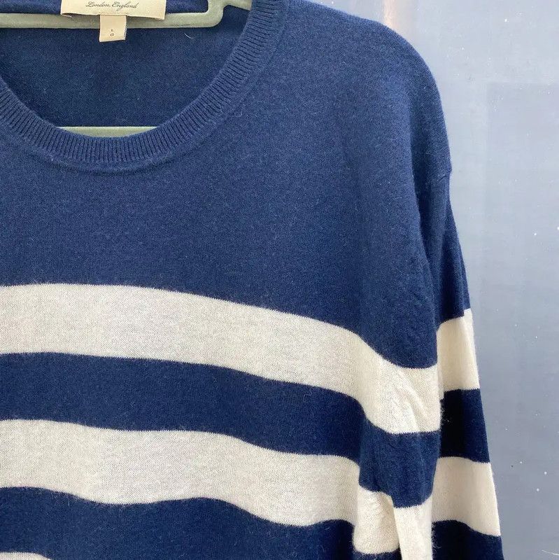 Burberry Burberry Striped Wool-Blend Women's Knit Sweater Size L / US 10 / IT 46 - 4 Thumbnail