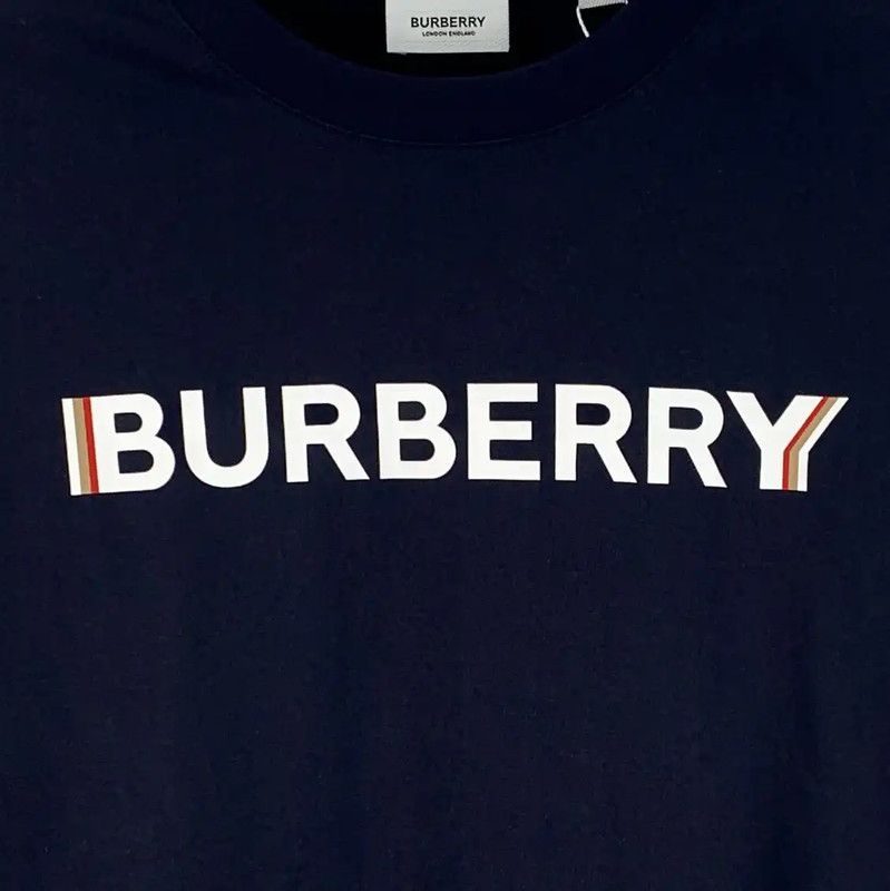Burberry Burberry Men's Navy Cotton T-Shirt Size XS Size US XS / EU 42 / 0 - 4 Thumbnail
