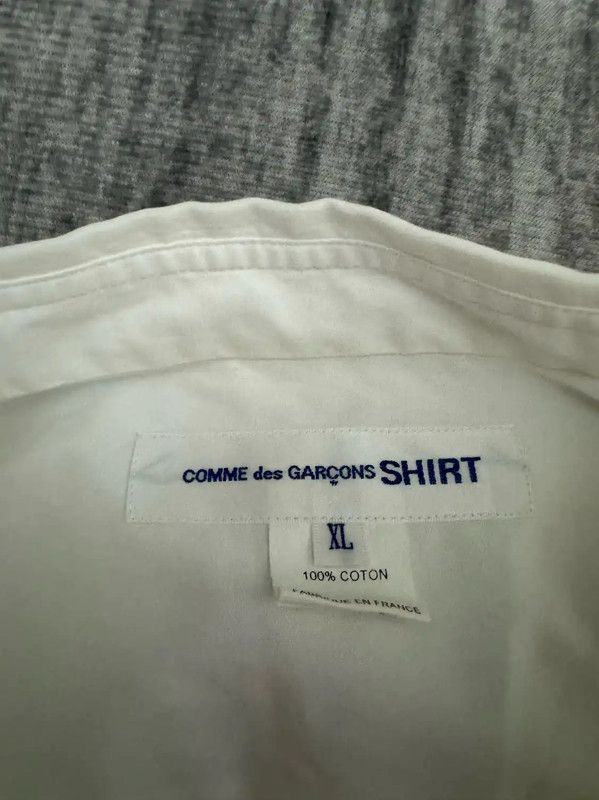 Comme des Garcons Comme des Garçons White Cotton Logo Shirt 0089 Size US XL / EU 56 / 4 - 4 Thumbnail