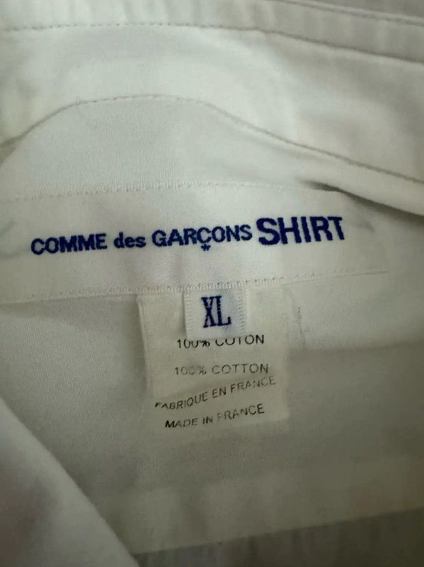 Comme des Garcons Comme des Garçons White Cotton Graphic Shirt 0089 Size US XL / EU 56 / 4 - 4 Thumbnail