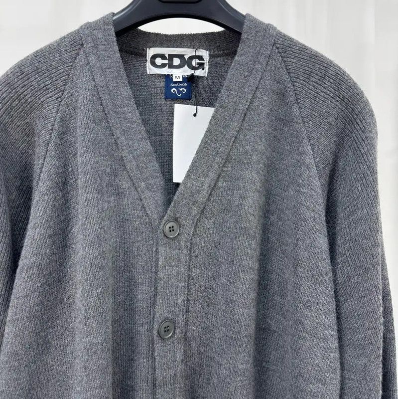 Comme des Garcons Comme des Garçons Gray Wool Cardigan for Men 0089 Size US M / EU 48-50 / 2 - 3 Thumbnail