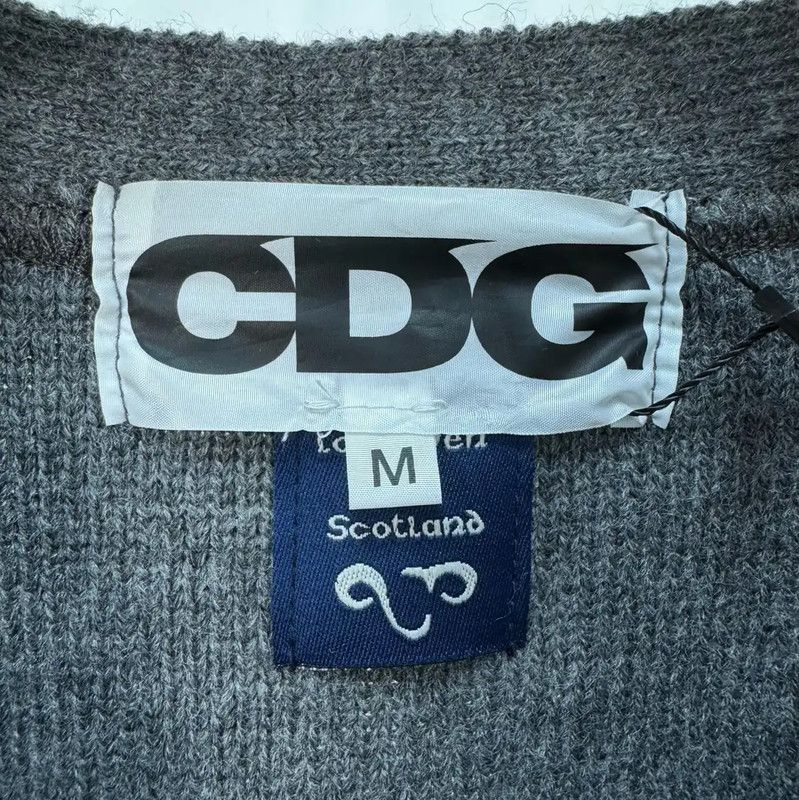 Comme des Garcons Comme des Garçons Gray Wool Cardigan for Men 0089 Size US M / EU 48-50 / 2 - 5 Thumbnail