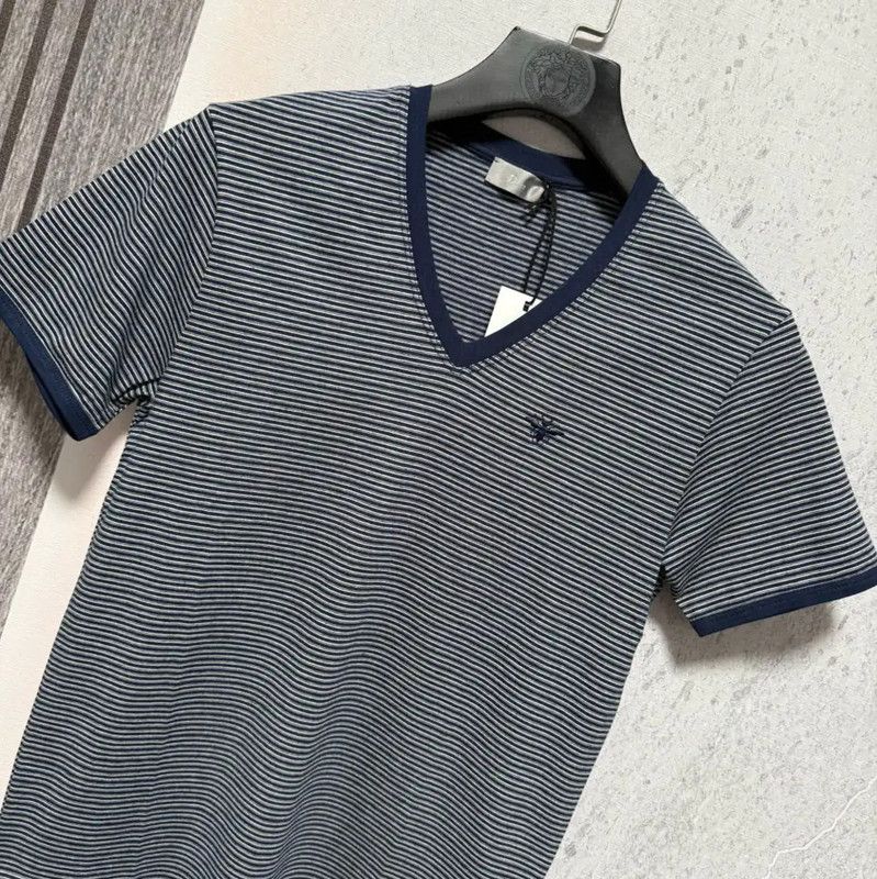 Dior Dior Men's Cotton Logo T-Shirt in Navy 0089 Size US S / EU 44-46 / 1 - 7 Thumbnail