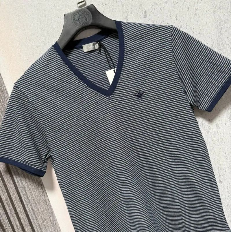 Dior Dior Men's Cotton Logo T-Shirt in Navy 0089 Size US S / EU 44-46 / 1 - 6 Thumbnail