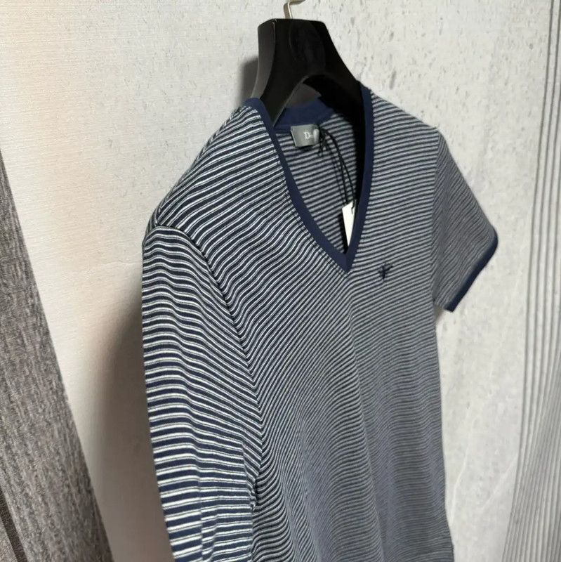 Dior Dior Men's Cotton Logo T-Shirt in Navy 0089 Size US S / EU 44-46 / 1 - 3 Thumbnail