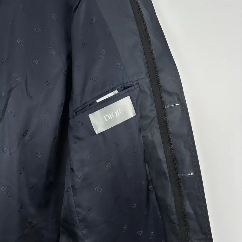Dior Dior Navy Long Cotton Coat for Men 0089 Size US XL / EU 56 / 4 - 5 Thumbnail