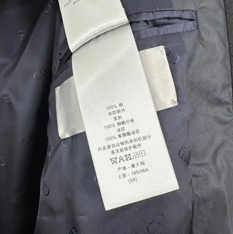 Dior Dior Navy Long Cotton Coat for Men 0089 Size US XL / EU 56 / 4 - 7 Thumbnail