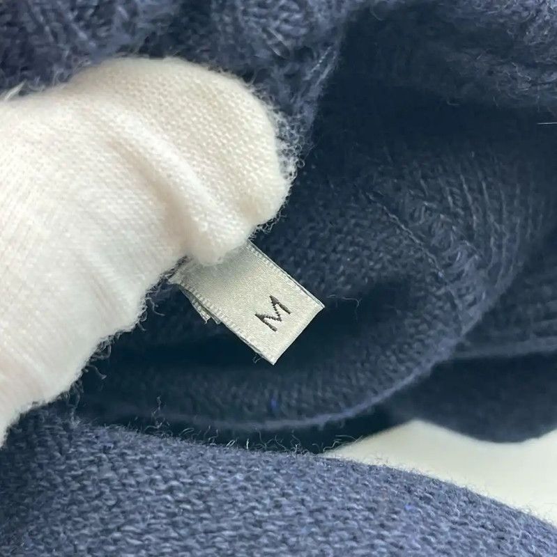 Dior Dior Men's Long Sleeve Navy Cashmere Sweater 0089 Size US M / EU 48-50 / 2 - 4 Thumbnail