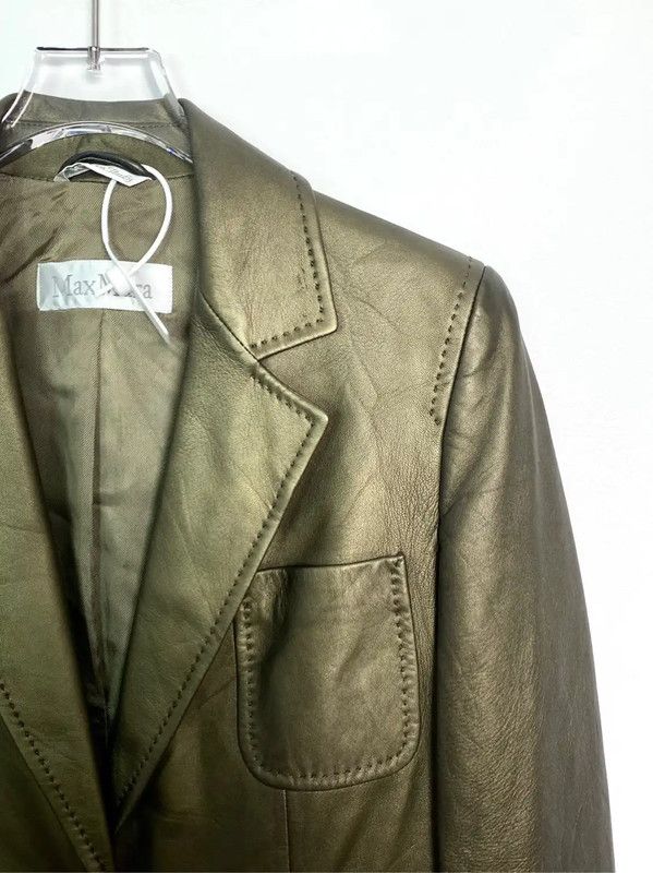 Max Mara MaxMara Green Men's Cotton Jacket 0089 Size US S / EU 44-46 / 1 - 3 Thumbnail