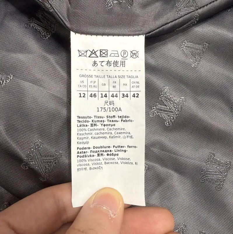 Max Mara MaxMara Men's Gray Polyester Overcoat 0089 Size US M / EU 48-50 / 2 - 4 Thumbnail