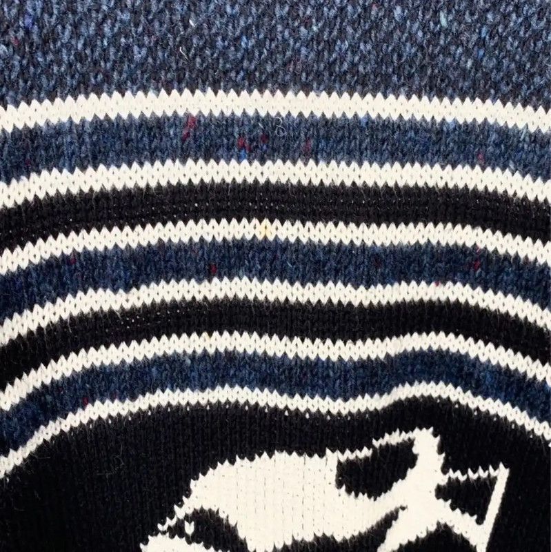 Thom Browne Thom Browne Color-Block Cotton Blend Pullover Sweater 0089 Size US M / EU 48-50 / 2 - 3 Thumbnail