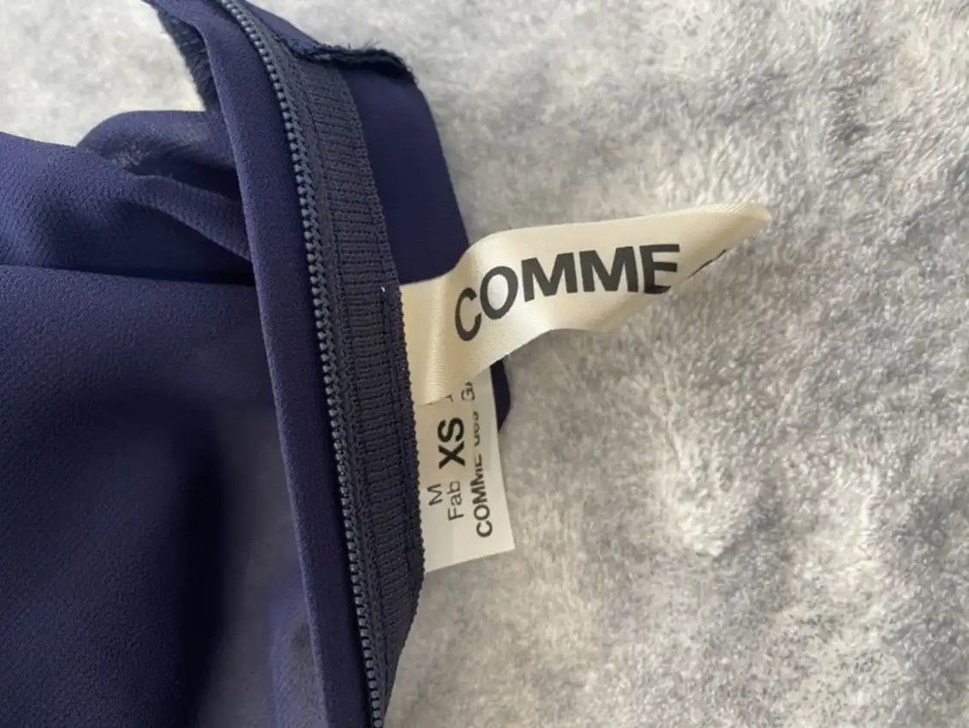 Comme des Garcons COMME des GARÇONS Blue Pleated Long Sleeve Top 0089 Size XS / US 0-2 / IT 36-38 - 4 Thumbnail