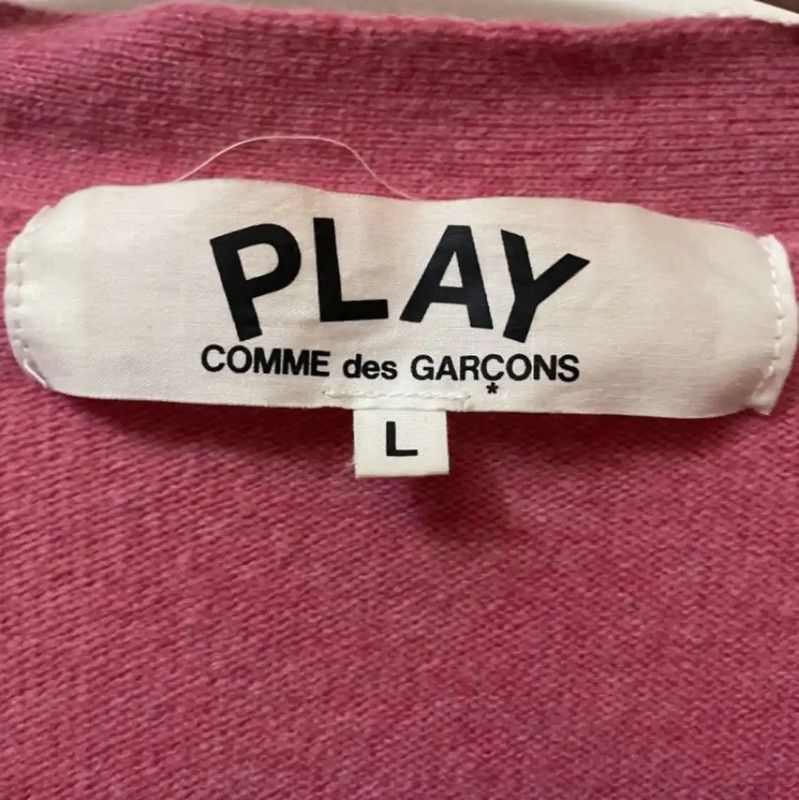 Comme des Garcons Comme des Garçons Pink Wool Women's Cardigan 0089 Size L / US 10 / IT 46 - 2 Thumbnail