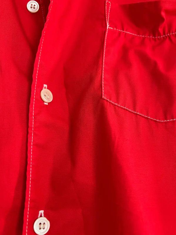 Comme des Garcons Comme des Garçons Red Cotton T-Shirt for Women 0089 Size M / US 6-8 / IT 42-44 - 3 Thumbnail