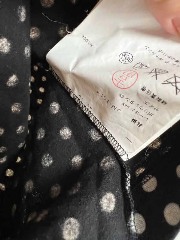 Comme des Garcons COMME des GARÇONS Black Polka Dot T-Shirt 0089 Size M / US 6-8 / IT 42-44 - 4 Thumbnail