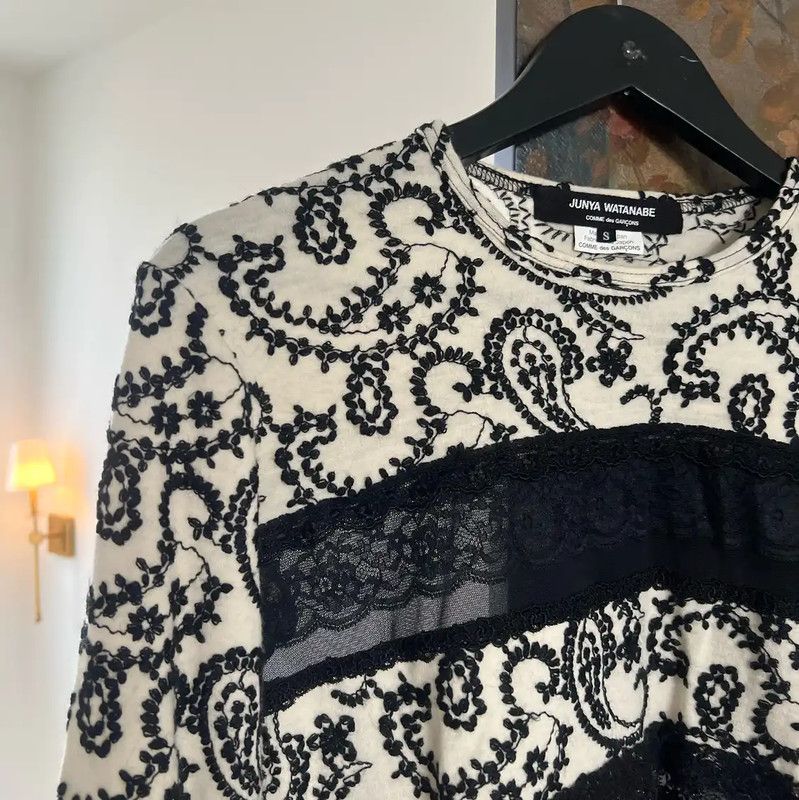 Comme des Garcons COMME des GARÇONS Black Cotton Women's Shirt 0089 Size S / US 4 / IT 40 - 5 Thumbnail