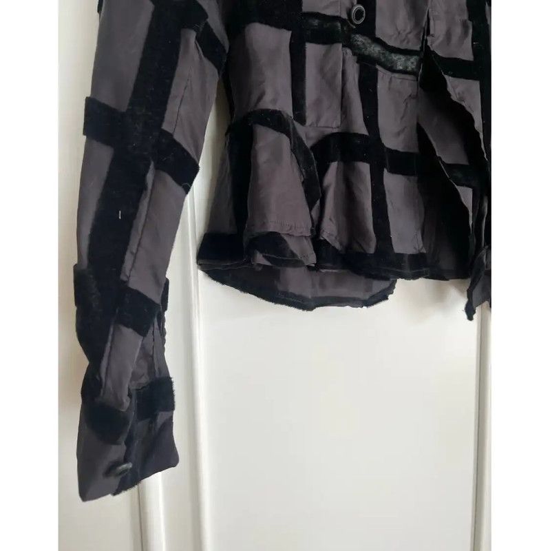 Comme des Garcons Comme des Garçons Black Polyester Women's Cardigan 0089 Size S / US 4 / IT 40 - 2 Thumbnail