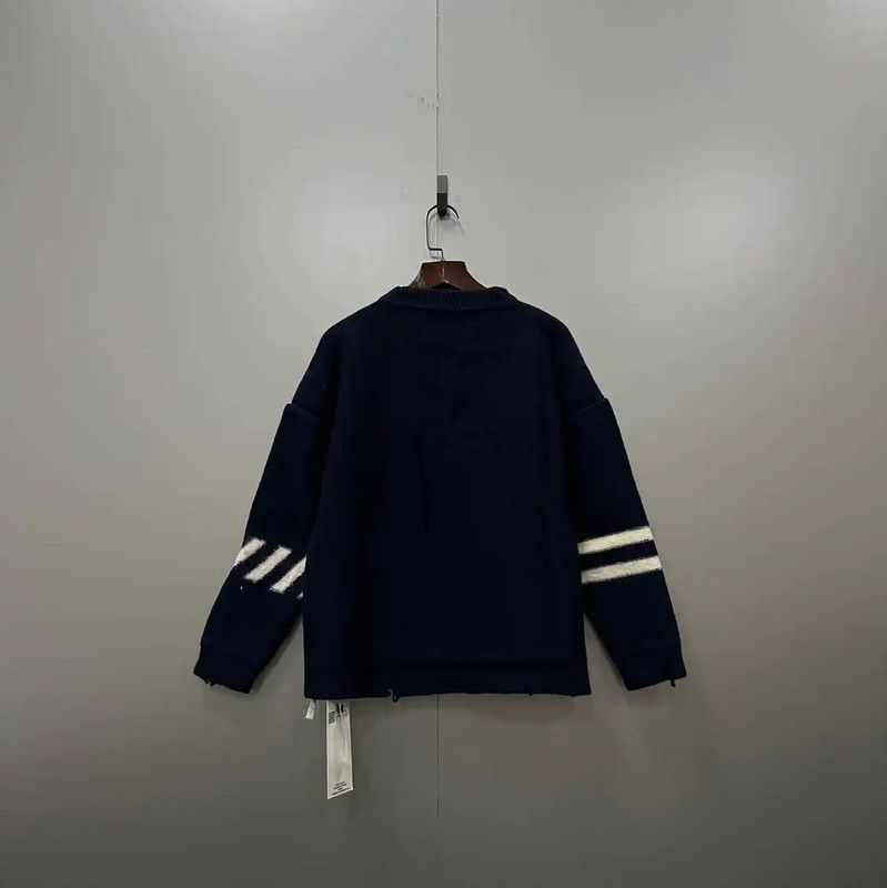 Off-White Off-White Women's Navy Wool Logo Pullover Sweater 0089 Size XS / US 0-2 / IT 36-38 - 2 Thumbnail