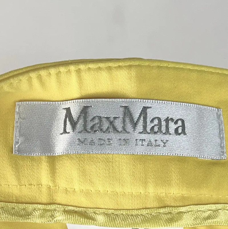 Max Mara MaxMara Yellow Cotton Casual Pants 0089 Size 23" - 4 Thumbnail