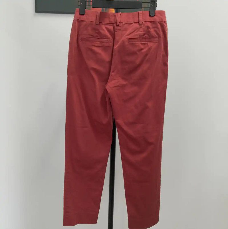 Max Mara MaxMara Spring Autumn Red Cotton Casual Pants 0089 Size 23" - 2 Thumbnail