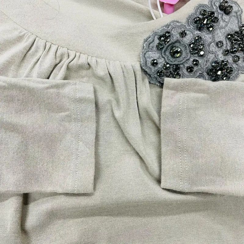 Max Mara MaxMara Gray Wool Long Sleeve Top 0089 Size XS / US 0-2 / IT 36-38 - 6 Thumbnail