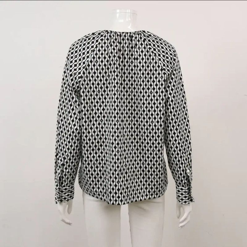 Max Mara MaxMara Color Block Cotton Shirt 0089 Size S / US 4 / IT 40 - 2 Thumbnail
