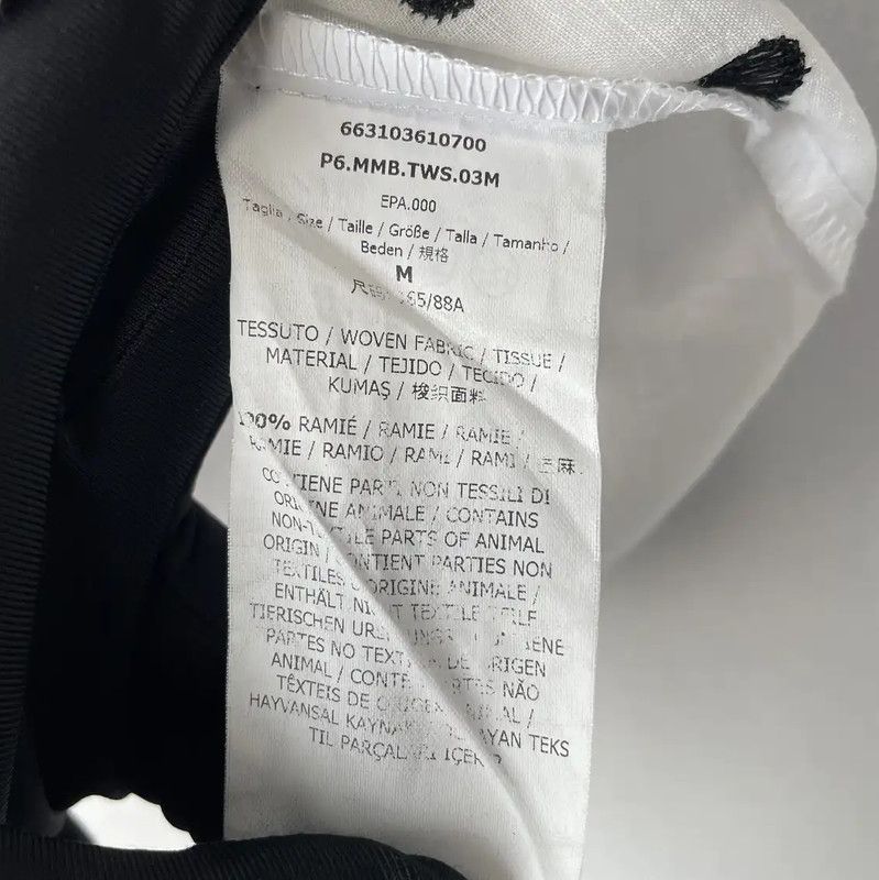 Max Mara MaxMara White Polka Dot Women's T-Shirt 0089 Size M / US 6-8 / IT 42-44 - 5 Thumbnail
