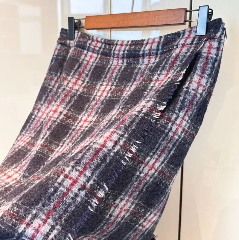 Max Mara MaxMara Colorful Wool Midi Skirt 0089 Size 23" - 4 Thumbnail
