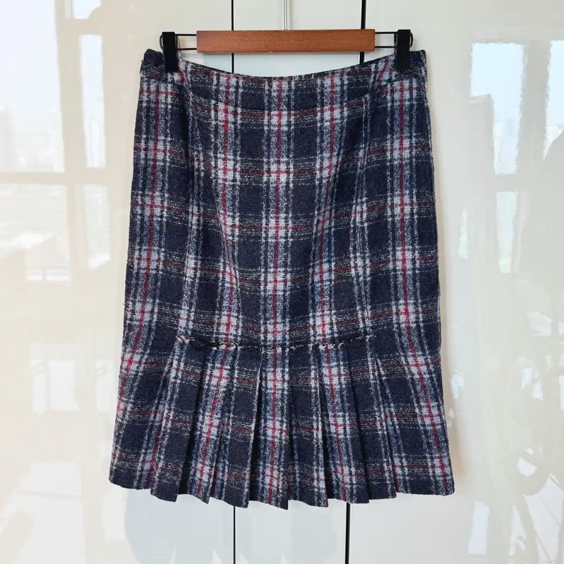 Max Mara MaxMara Colorful Wool Midi Skirt 0089 Size 23" - 3 Thumbnail