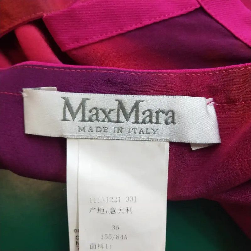 Max Mara MaxMara Pink Silk Print Summer Shirt 0089 Size S / US 4 / IT 40 - 4 Thumbnail